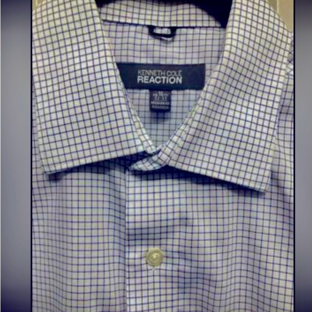 Kenneth Cole‎ Reaction Button Down Shirt 15-15.5-32/33